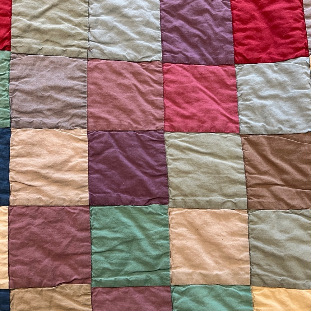 Garnet Hill Multicolor Patchwork Quilts Twin - 2 available - Picture 3 of 6